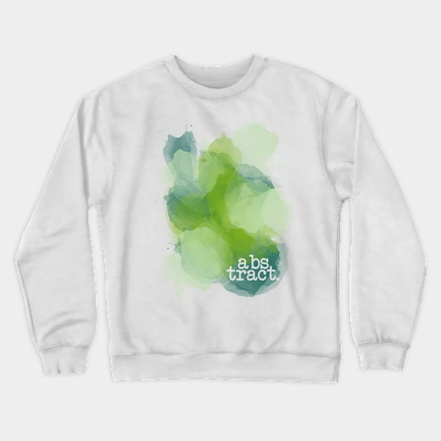 Green Abstract Crewneck Sweatshirt by NayaRara